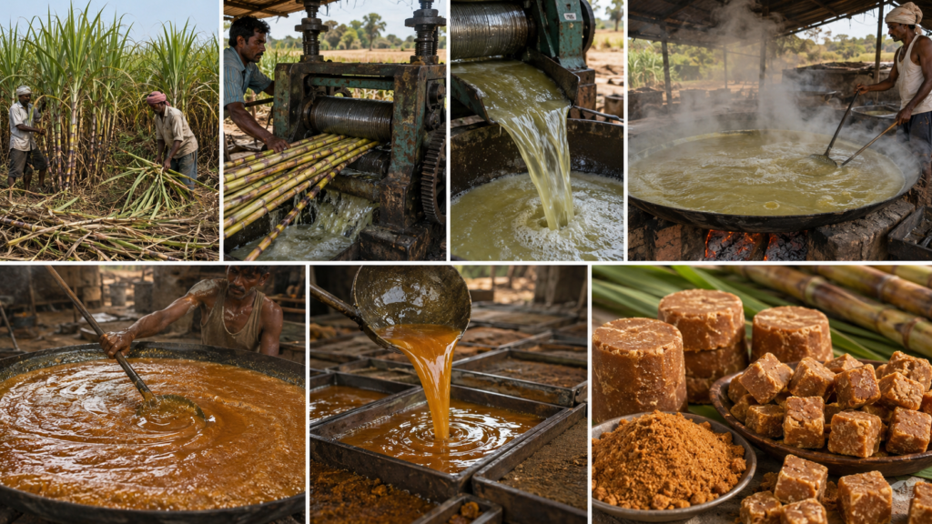 How jaggery is made?