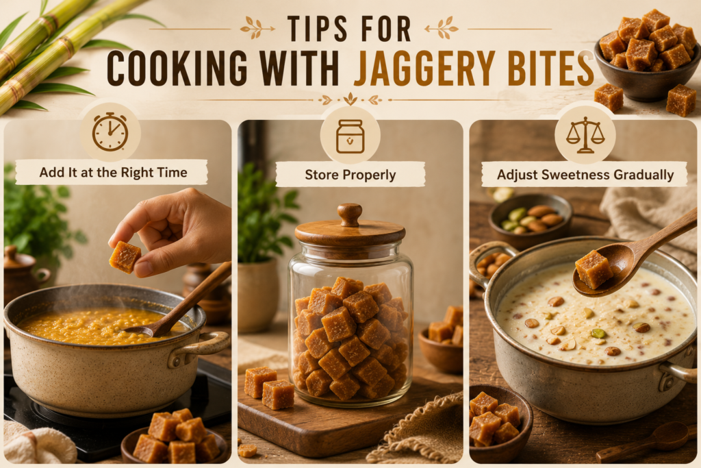 cooking with cube jaggery