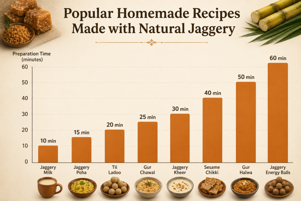 Popular Homemade Recipes Made with Natural Jaggery